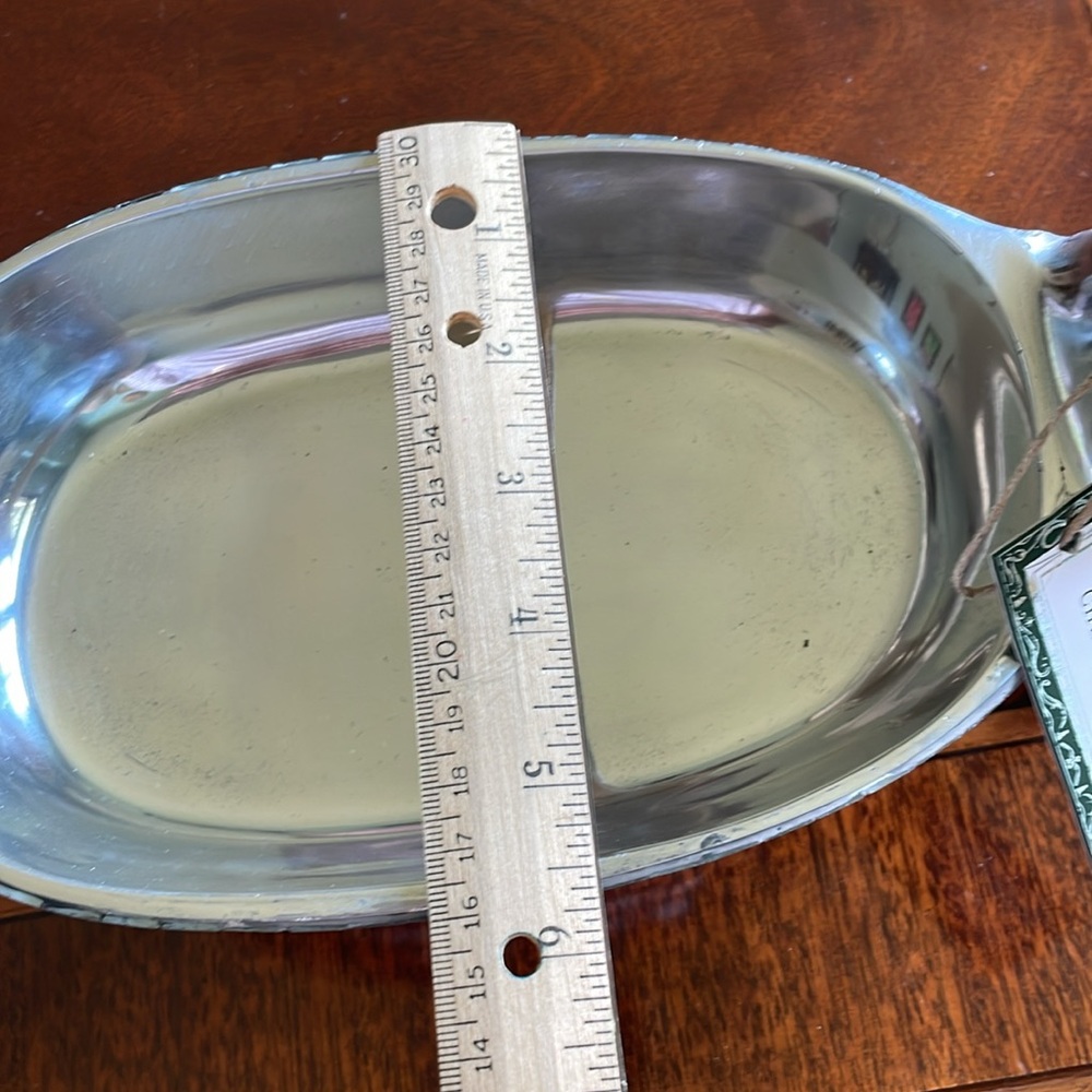 Mirrored mental dachshund themed Santa serving/candy dish - Picture 11 of 15